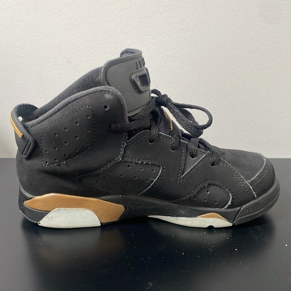 Nike Air Jordan 6 Retro DMP Black Gold 13 little kids 2020 release CT4965-007 - Picture 9 of 14